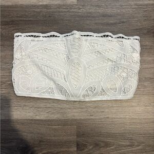 White Lace Tube Top